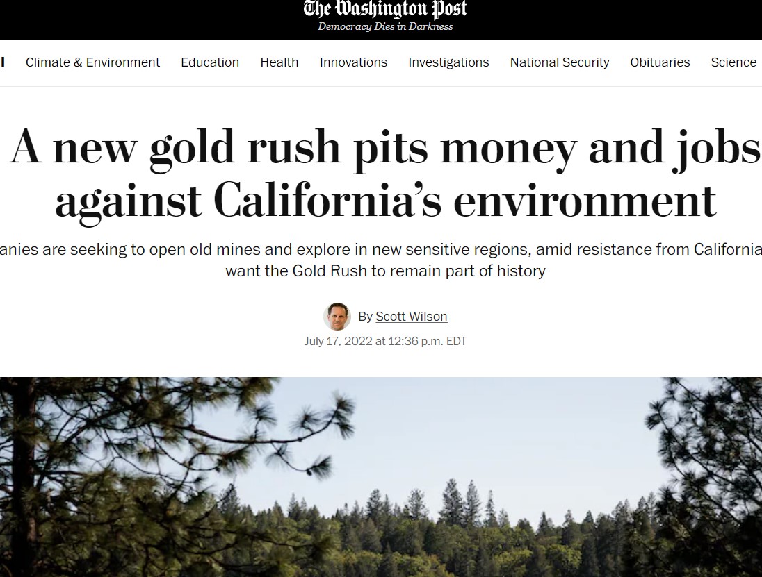 A New Gold Rush Pits Money and Jobs Against California’s Environment